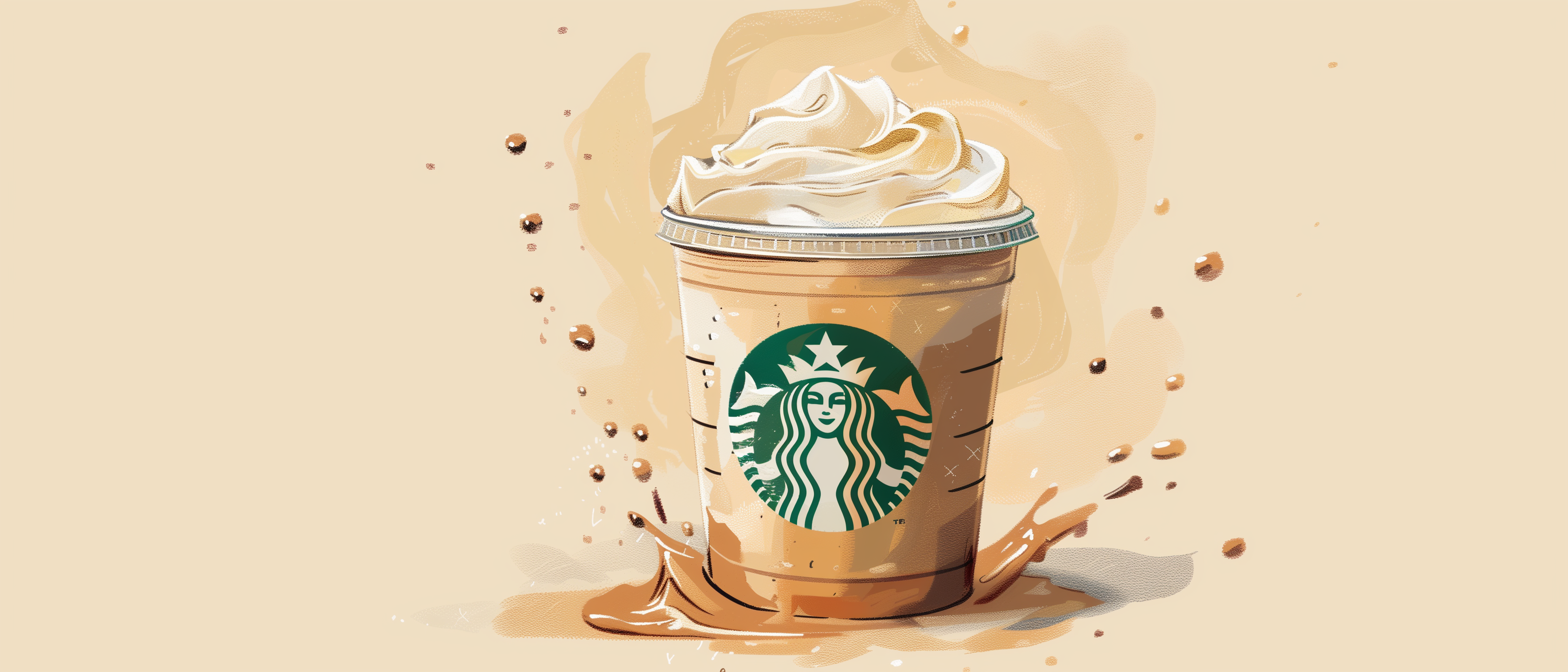 Starbucks Illustrated Banner